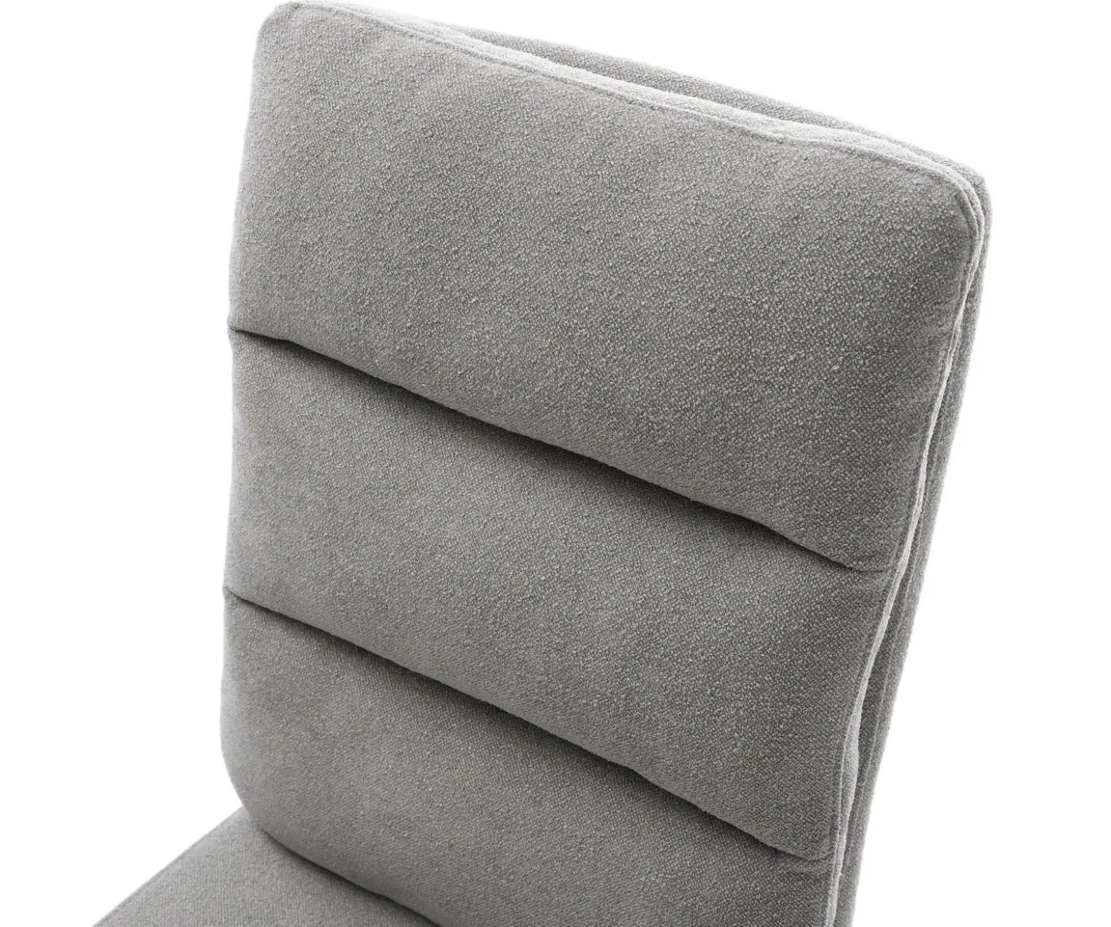 FreischwingerPela-Flex Strukturstoff Soft Grau Freischwinger flach Edelstahl Taschenfederkern Sofort versandfertig
