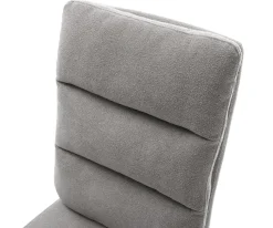 FreischwingerPela-Flex Strukturstoff Soft Grau Freischwinger flach Effektfinish Titan Taschenfederkern Sofort versandfertig