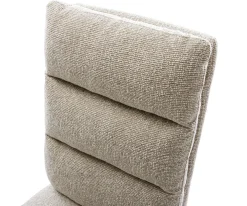 FreischwingerPela-Flex Webstoff Soft Beige Freischwinger flach Effektfinish Titan Taschenfederkern Sofort versandfertig