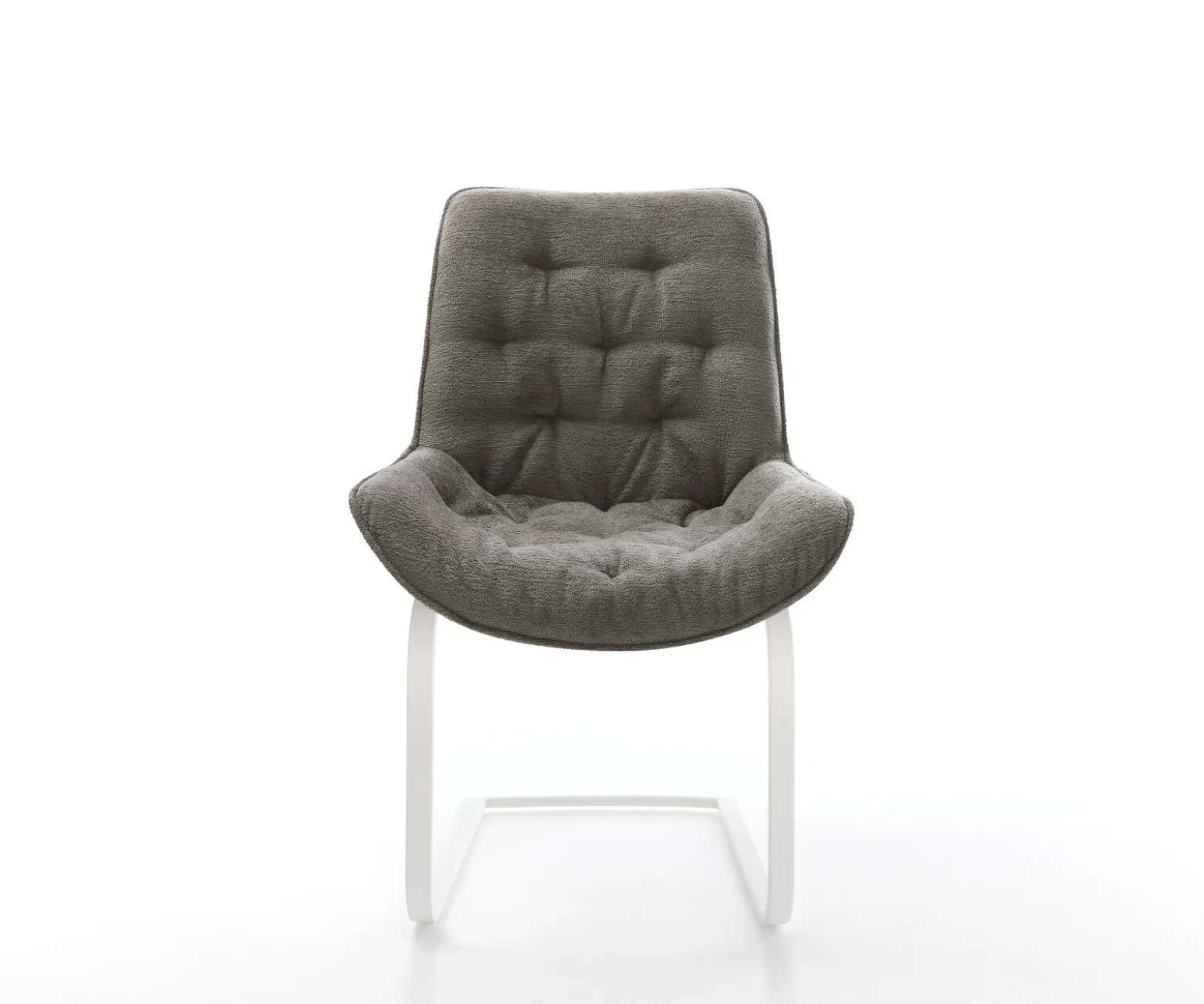 FreischwingerTaimi-Flex Bouclé Soft Schlamm Freischwinger flach Weiß Sofort versandfertig