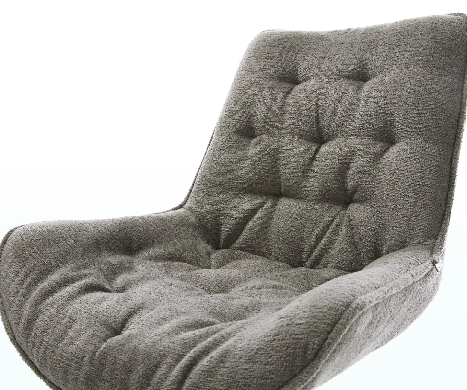 FreischwingerTaimi-Flex Bouclé Soft Schlamm Freischwinger flach Effektfinish Titan Sofort versandfertig