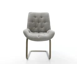 FreischwingerTaimi-Flex Strukturstoff Soft Grau Freischwinger flach Effektfinish Titan Sofort versandfertig