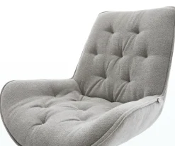 FreischwingerTaimi-Flex Strukturstoff Soft Grau Freischwinger flach Graphit Sofort versandfertig