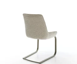 FreischwingerTaimi-Flex Webstoff Soft Beige Freischwinger flach Effektfinish Titan Sofort versandfertig