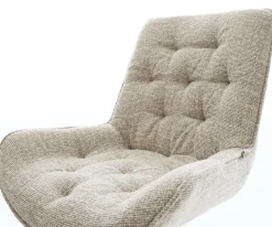 FreischwingerTaimi-Flex Webstoff Soft Beige Freischwinger flach Edelstahl Sofort versandfertig