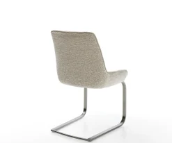 FreischwingerTaimi-Flex Webstoff Soft Beige Freischwinger flach Graphit Sofort versandfertig