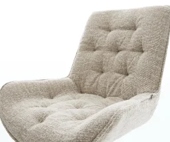 FreischwingerTaimi-Flex Webstoff Soft Beige Freischwinger flach Weiß Sofort versandfertig