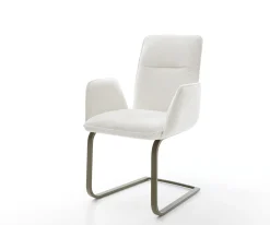FreischwingerVinja-Flex Bouclé Soft Beige Freischwinger flach Effektfinish Titan Sofort versandfertig