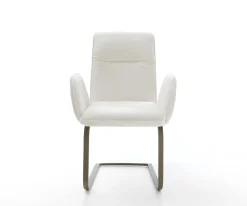 FreischwingerVinja-Flex Bouclé Soft Beige Freischwinger flach Effektfinish Titan Sofort versandfertig