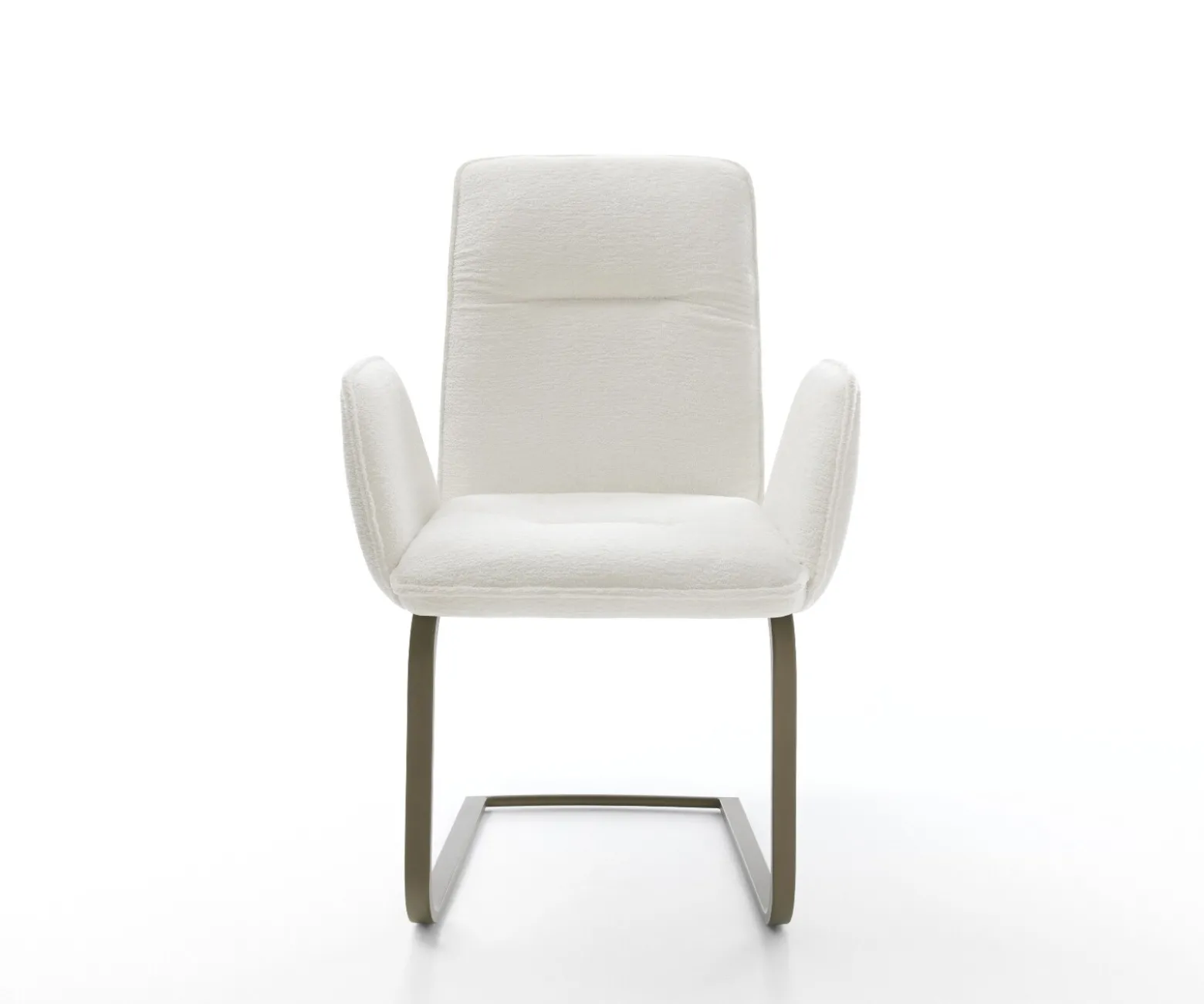FreischwingerVinja-Flex Bouclé Soft Beige Freischwinger flach Effektfinish Titan Sofort versandfertig