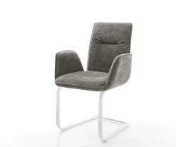 FreischwingerVinja-Flex Bouclé Soft Schlamm Freischwinger flach Weiß Sofort versandfertig