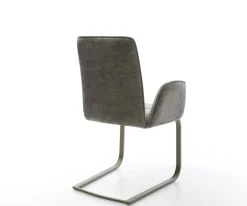 FreischwingerVinja-Flex Bouclé Soft Schlamm Freischwinger flach Effektfinish Titan Sofort versandfertig