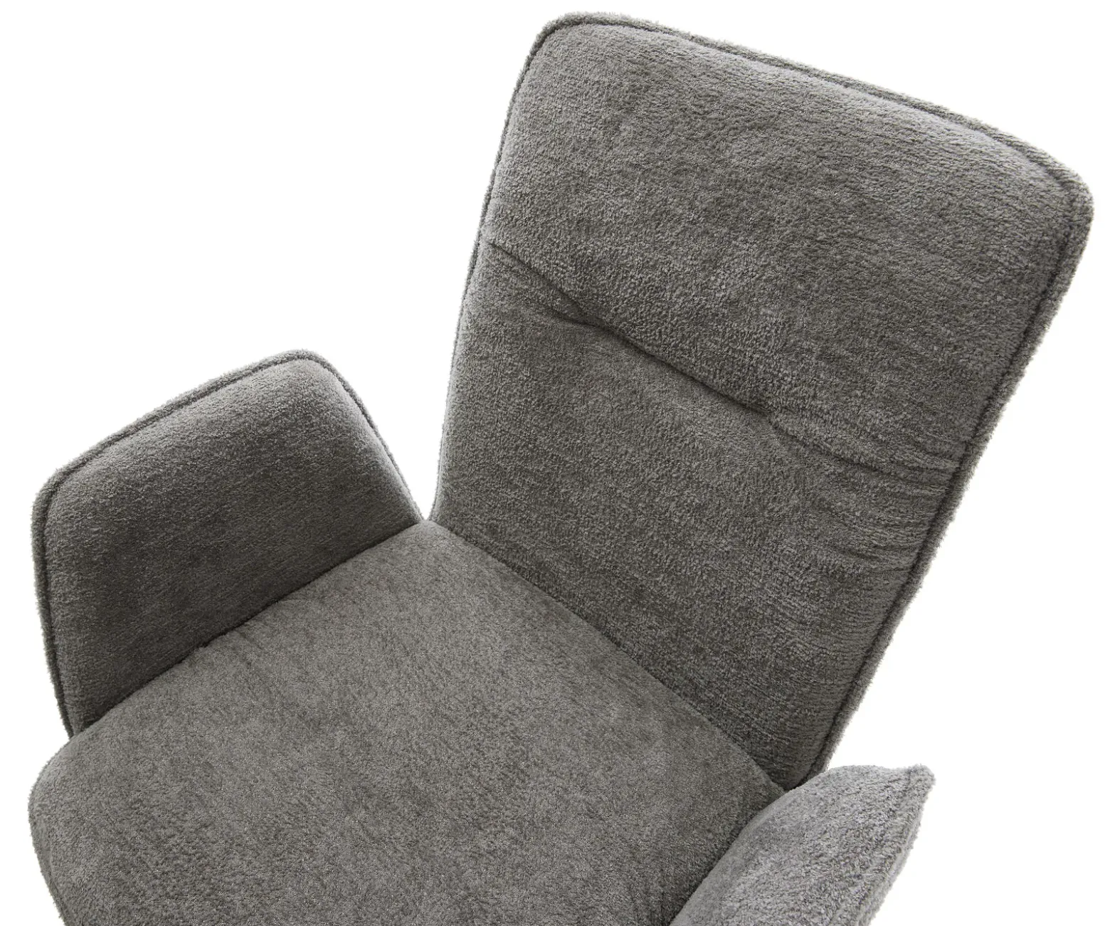 FreischwingerVinja-Flex Bouclé Soft Schlamm Freischwinger flach Edelstahl Sofort versandfertig
