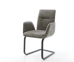 FreischwingerVinja-Flex Bouclé Soft Schlamm Freischwinger flach Schwarz Sofort versandfertig