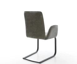 FreischwingerVinja-Flex Bouclé Soft Schlamm Freischwinger flach Schwarz Sofort versandfertig