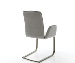 FreischwingerVinja-Flex Strukturstoff Soft Grau Freischwinger flach Effektfinish Titan Sofort versandfertig