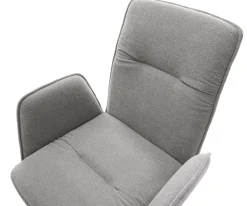 FreischwingerVinja-Flex Strukturstoff Soft Grau Freischwinger flach Graphit Sofort versandfertig