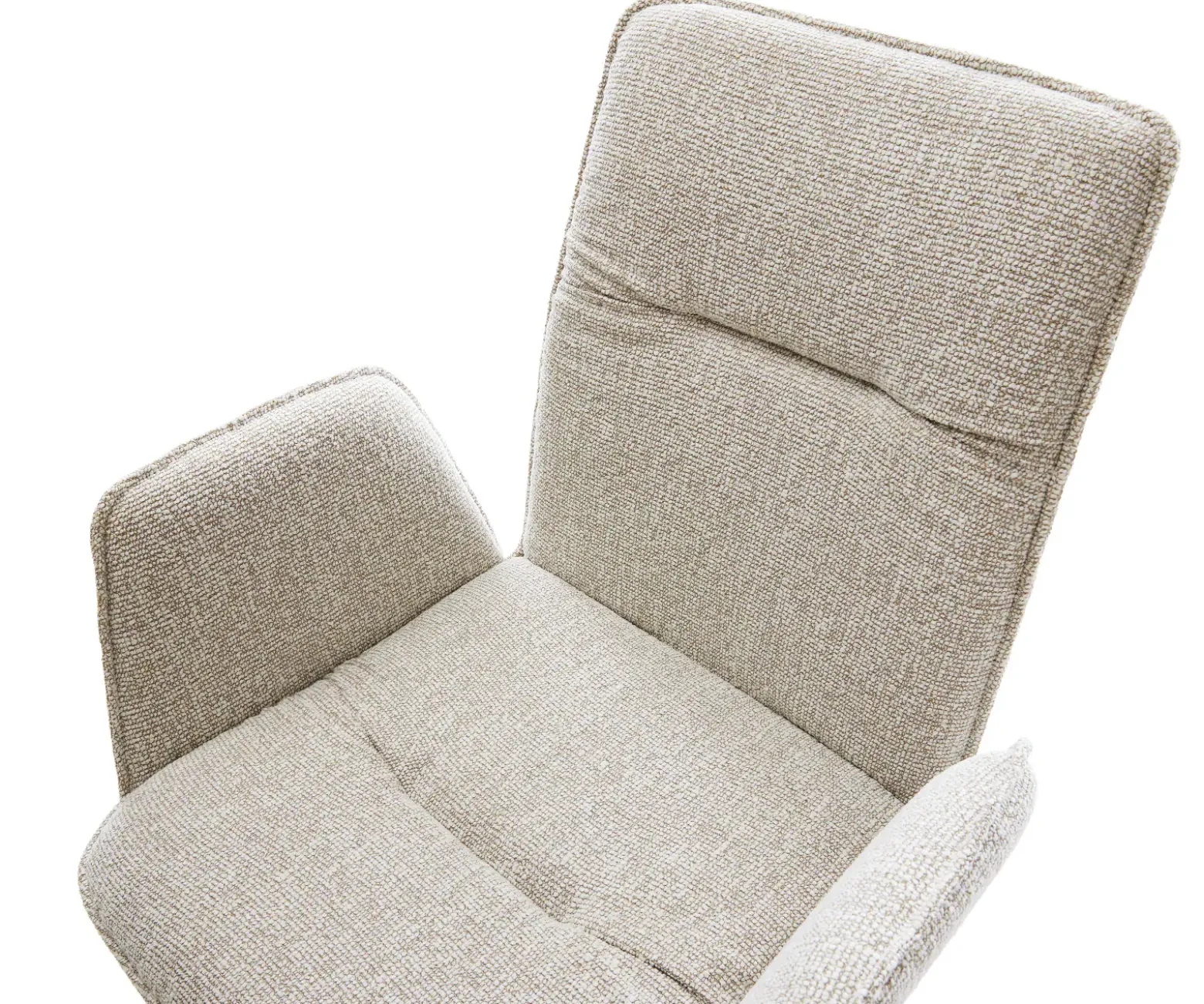 FreischwingerVinja-Flex Webstoff Soft Beige Freischwinger flach Edelstahl Sofort versandfertig