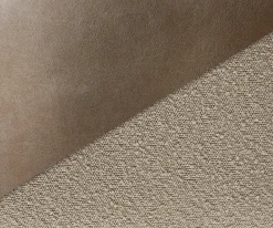 FreischwingerYago-Flex mit Armlehnen Materialmix Schlamm Freischwinger flach Graphit Taschenfederkern Sofort versandfertig