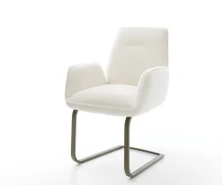 FreischwingerZoa-Flex Bouclé Soft Beige Freischwinger flach Effektfinish Titan Taschenfederkern Sofort versandfertig