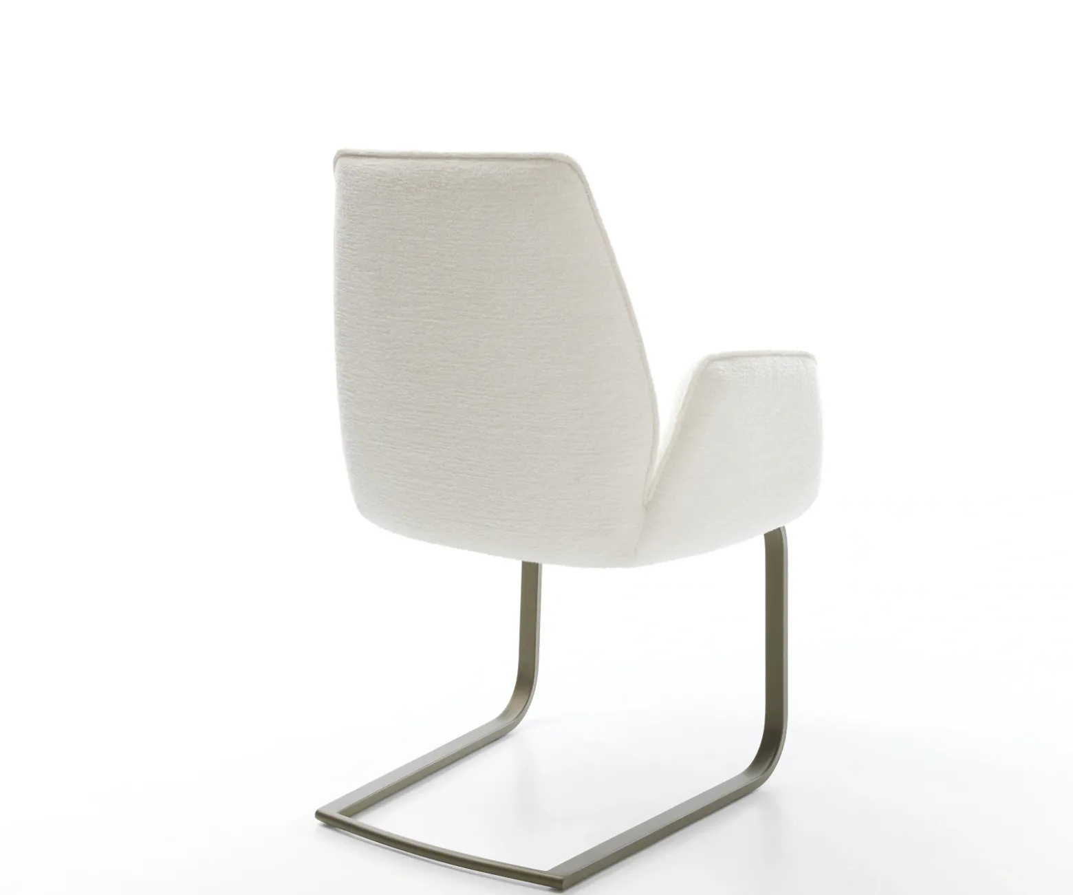 FreischwingerZoa-Flex Bouclé Soft Beige Freischwinger flach Effektfinish Titan Taschenfederkern Sofort versandfertig