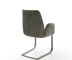 FreischwingerZoa-Flex Bouclé Soft Schlamm Freischwinger flach Effektfinish Titan Taschenfederkern Sofort versandfertig