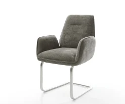 FreischwingerZoa-Flex Bouclé Soft Schlamm Freischwinger flach Edelstahl Taschenfederkern Sofort versandfertig