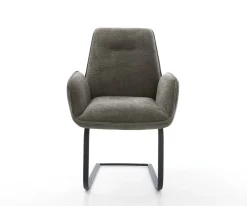 FreischwingerZoa-Flex Bouclé Soft Schlamm Freischwinger flach Schwarz Taschenfederkern Sofort versandfertig