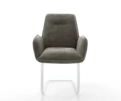 FreischwingerZoa-Flex Bouclé Soft Schlamm Freischwinger flach Weiß Taschenfederkern Sofort versandfertig