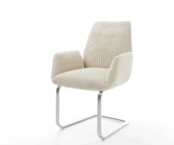 FreischwingerZoa-Flex Cord Beige Freischwinger flach Edelstahl Taschenfederkern Sofort versandfertig