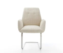 FreischwingerZoa-Flex Cord Beige Freischwinger flach Edelstahl Taschenfederkern Sofort versandfertig