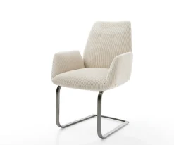 FreischwingerZoa-Flex Cord Beige Freischwinger flach Graphit Taschenfederkern Sofort versandfertig