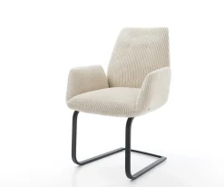 FreischwingerZoa-Flex Cord Beige Freischwinger flach Schwarz Taschenfederkern Sofort versandfertig