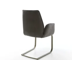 FreischwingerZoa-Flex Materialmix Schwarz Freischwinger flach Effektfinish Titan Taschenfederkern Sofort versandfertig