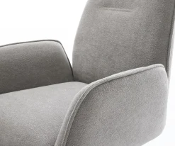 FreischwingerZoa-Flex Strukturstoff Soft Grau Freischwinger flach Weiß Taschenfederkern Sofort versandfertig