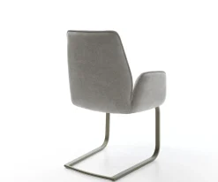 FreischwingerZoa-Flex Strukturstoff Soft Grau Freischwinger flach Effektfinish Titan Taschenfederkern Sofort versandfertig