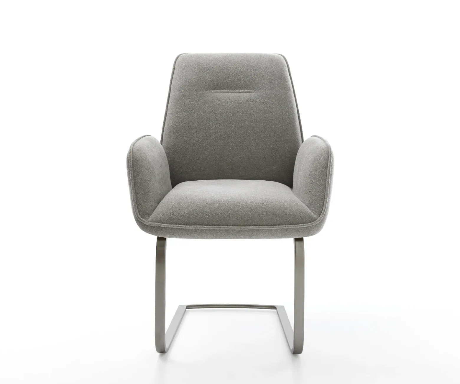 FreischwingerZoa-Flex Strukturstoff Soft Grau Freischwinger flach Graphit Taschenfederkern Sofort versandfertig