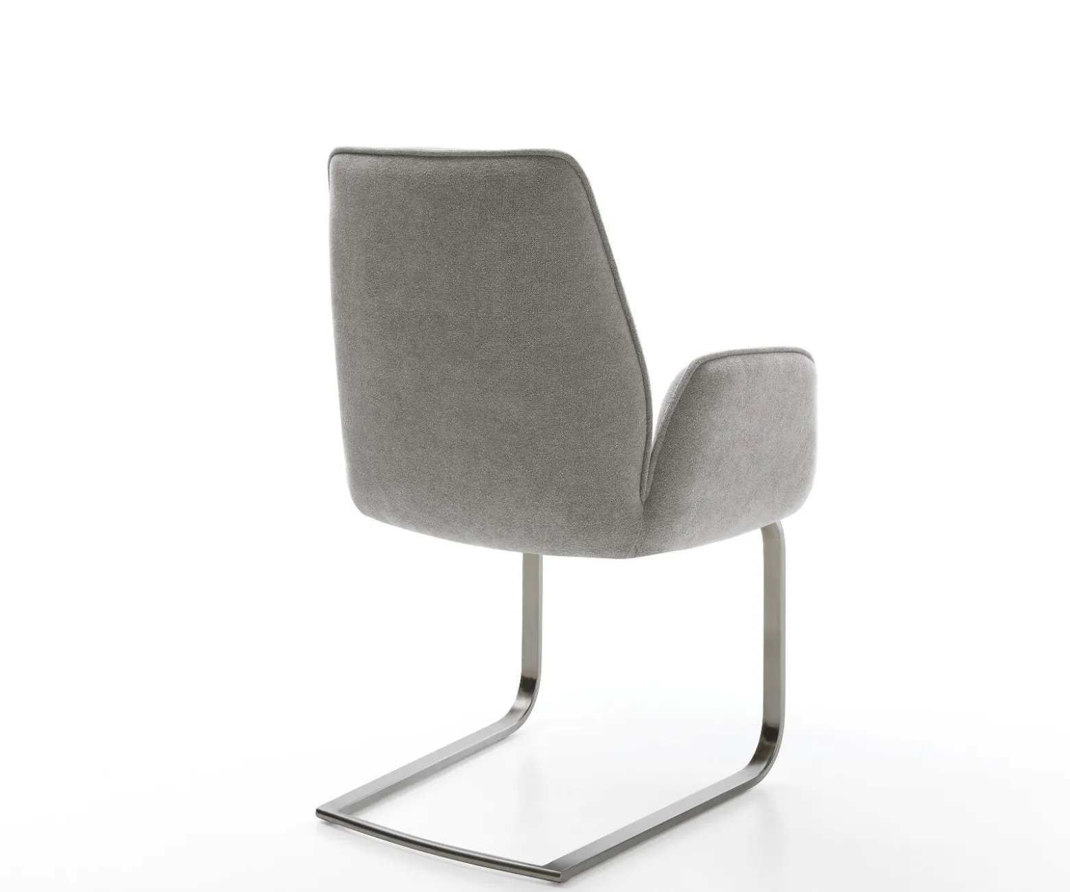 FreischwingerZoa-Flex Strukturstoff Soft Grau Freischwinger flach Graphit Taschenfederkern Sofort versandfertig