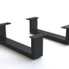FußKufe 12,5 cm Metall Schwarz für Kastenmöbel der Tiefe 45 cm (2er Set) Sofort versandfertig