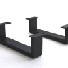 FußKufe 20 cm Metall Schwarz für Kastenmöbel der Tiefe 60 cm (2er Set) Sofort versandfertig