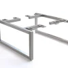 FußKufe schmal schmal 15 cm Edelstahl gebürstet für Kastenmöbel der Tiefe 35 cm (2er Set) Sofort versandfertig
