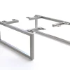 FußKufe schmal schmal 15 cm Edelstahl gebürstet für Kastenmöbel der Tiefe 40 cm (2er Set) Sofort versandfertig