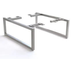 FußKufe schmal schmal 15 cm Edelstahl gebürstet für Kastenmöbel der Tiefe 40 cm (2er Set) Sofort versandfertig