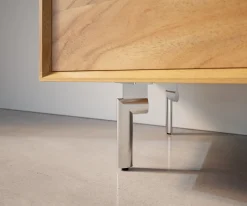 FußOval 15 cm Edelstahl gebürstet für alle Möbelarten (4er Set) Sofort versandfertig