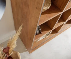 HighboardStonegrace 115x150 Akazie Natur 12 Fächer Steinfurnier V-Fuß Sofort versandfertig