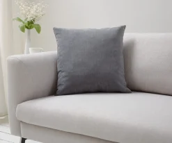 KissenDalma 50x50 cm Velour Grau Sofort versandfertig