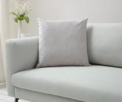 KissenDalma 50x50 cmVelour Silbergrau Sofort versandfertig