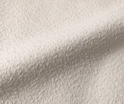 LoungesesselNova 88x88 cm Bouclé Creme-Weiß Sofort versandfertig