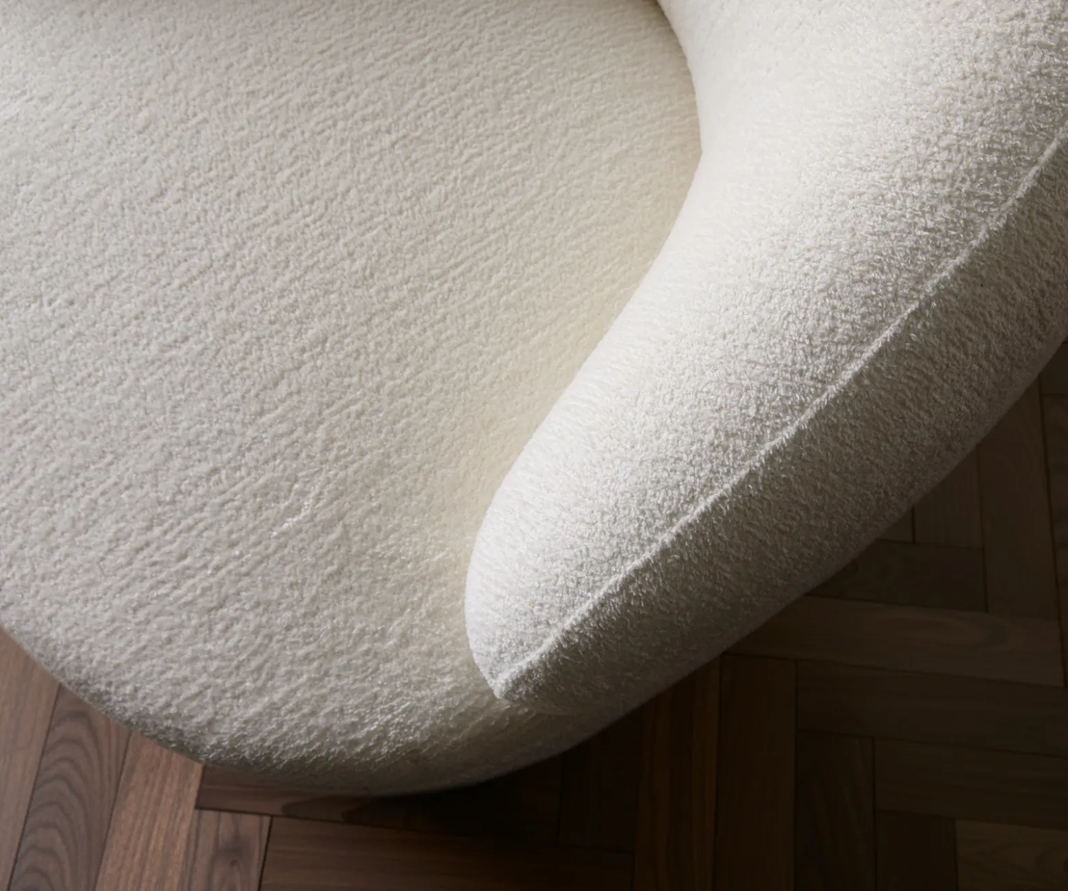 LoungesesselNova 88x88 cm Bouclé Soft Beige Sofort versandfertig
