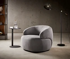 LoungesesselNova 88x88 cm Mikrofaser Grau Sofort versandfertig
